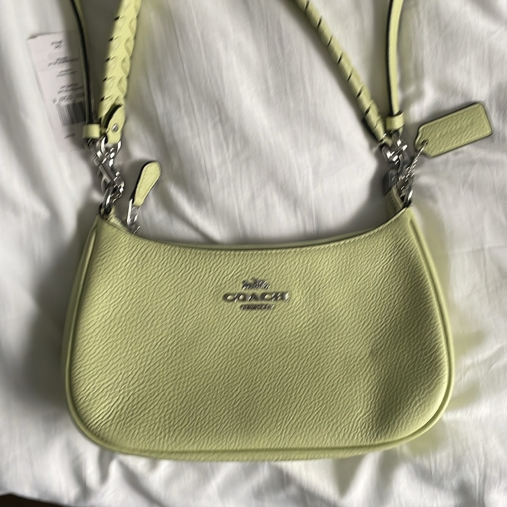 Lime Green Coach purse. Brand new. Two strap options. Beautiful color!